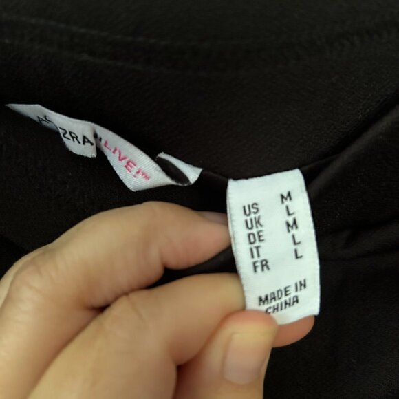 IsaacMizrahiLive Flounce Skirt Womens Medium Black Ruffle Elastic Waist - Picture 5 of 7